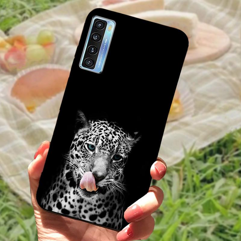 For TCL 20 5G Case Cover For TCL 20L Plus Silicone Soft Marble Black Bumper Funda Coque for TCL 20S 20LPlus TCL20 Protective