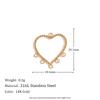 MamacitaSlay Popular biotree heart star moon portrait lucky Chinese "Fu" "Xi" 18K Gold Plated charm  stainless steel jewerely
