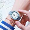 Vintage Small Square Girl'S Watch Junior High And High School Student Simple And Small Design Sense Prefectural Style Quartz
