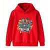 Kids Boys Girls Cartoon Animal Print Hooded Sweatshirt Casual Long Sleeve Pullover Tops for Toddlers