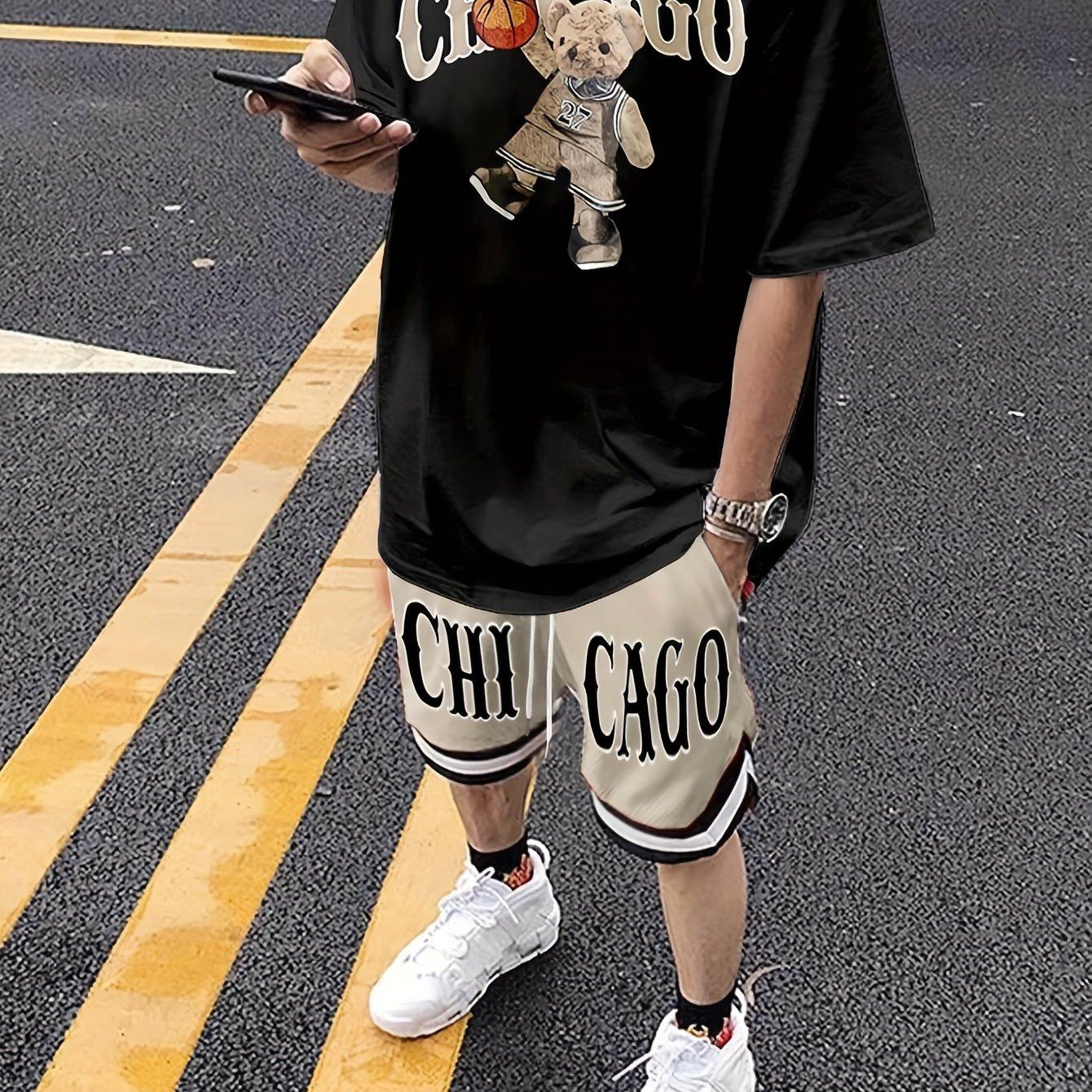 

Комплект мужских футболок в идеальном повседневном уличном стиле с короткими рукавами включает в себя 2 базовых стильных и легких летних комплекта. XXL