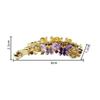 Women Elegant Crystal Diamond Hairpin Resin Butterfly Shaped Banana Hair Clip Claw Ponytail Holder Headwear Barrette
