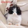 Portachiavi Peluche Gatto a Pelo Lungo con Morbida Pelliccia in Poliestere per Collezionisti di Animali