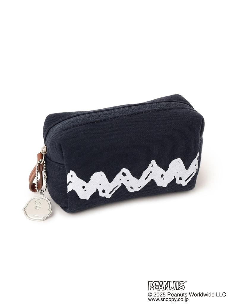 [Beams Golf] S/S TEE PEANUTS Charlie Brown Pouch NAVY -