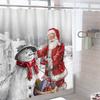1PC Christmas Shower Curtain Bathroom 180*180cm Christmas Decorations