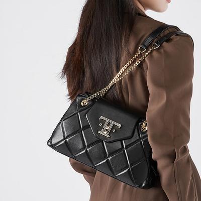 Borsa a tracolla da donna Baotou a strati con catena in pelle Borsa a tracolla da donna per pendolari Primavera ed Estate Borsa da donna in pelle a spalla singola