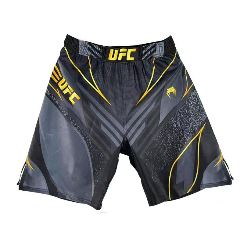 Shorts de Boxe MMA Hommes Femmes Pantalons d'Entraînement Muay Thai 5 Points Combat Avec Tissu Stretch