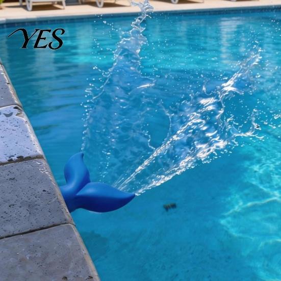 Potenziatore di Flusso d'Acqua Irrigatore per Piscina Aeratore Irrigatore, Fontana a Coda di Pesce, Raffrescatore Estivo 3/4 di Pollice 3/4" Adattamento Universale per Piscine Aerazione