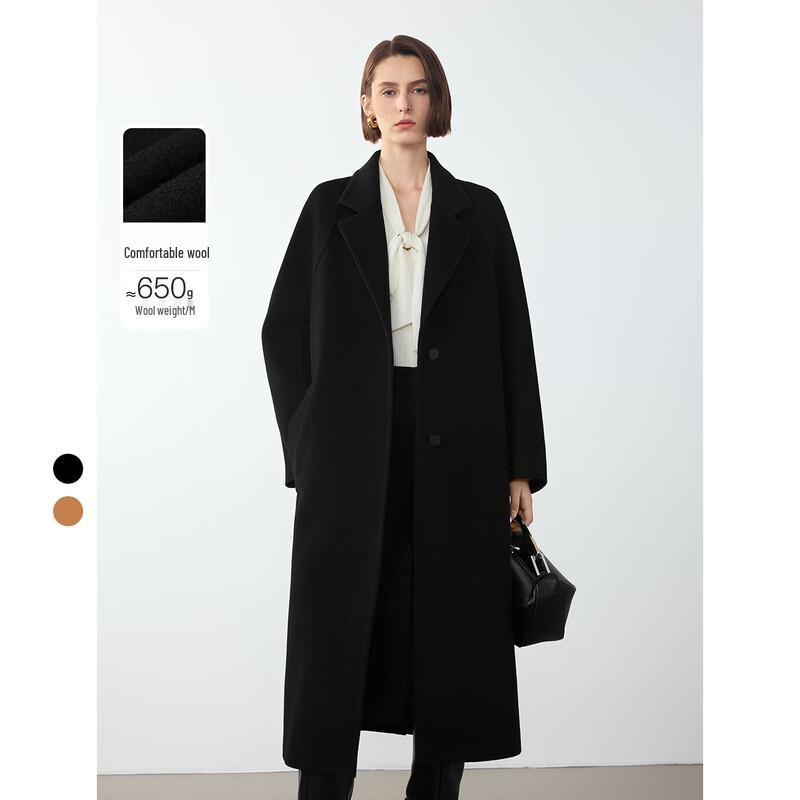LANGZI Premium Mid-Length Wool Coat