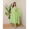 Party Wear A-line Kurta Pant Dupatta Set Women Party Wear Top Tunic Kurti Dress SC-2208a