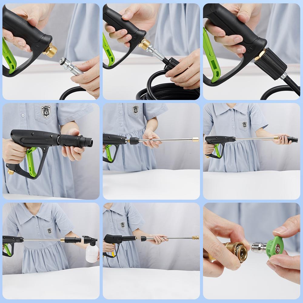 Portable electric pressure washer, 1400 W, 3200 PSI, max. 1.8 GPM