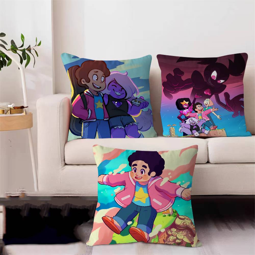 Steven Universe Pillowcase Toon Gift Cushion Cover Bedroom Home Sofa Chair Seat Decor Pillow Case