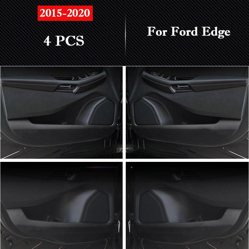

For Ford Edge L / Edge Plus 2015-2026 Car Door Anti Kick Pad Protection Sticker Carbon Fiber Scratch Resistant Film Accessories