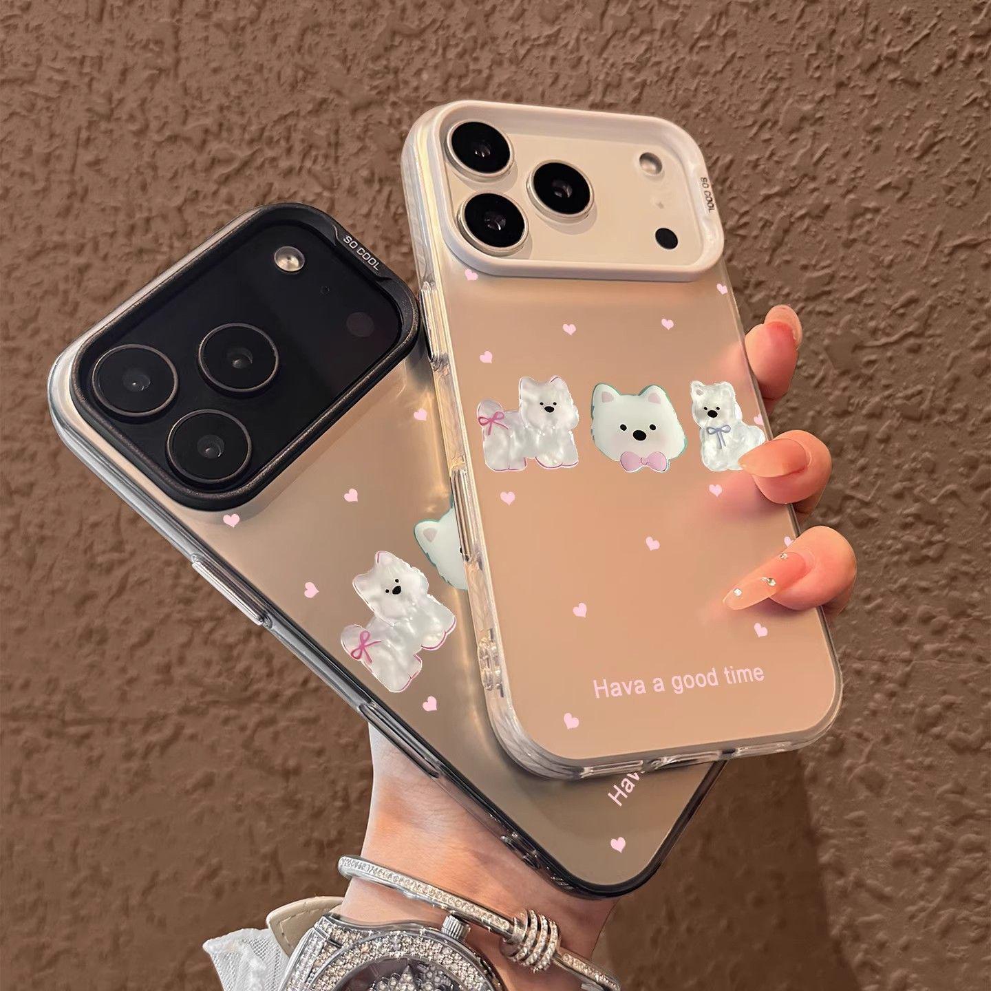 

Luxury Cute West Highland Terrier Heart Phone Case for iPhone 13-17 Pro Max Apple 17