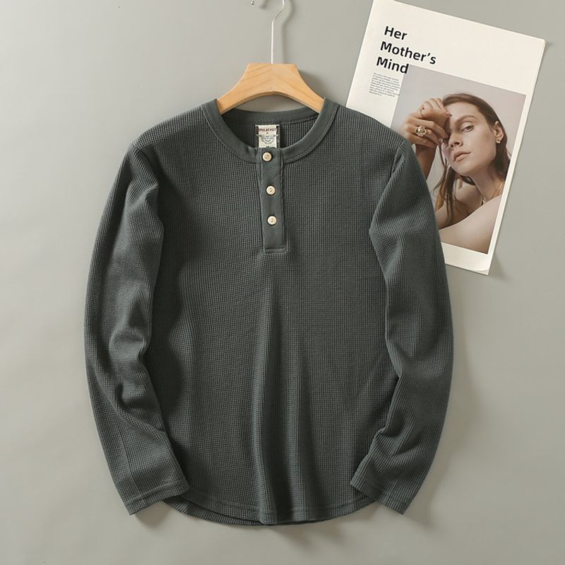Foreign Trade Export OEM Goods Tail Goods Minimalist Long Sleeve Base Shirt
