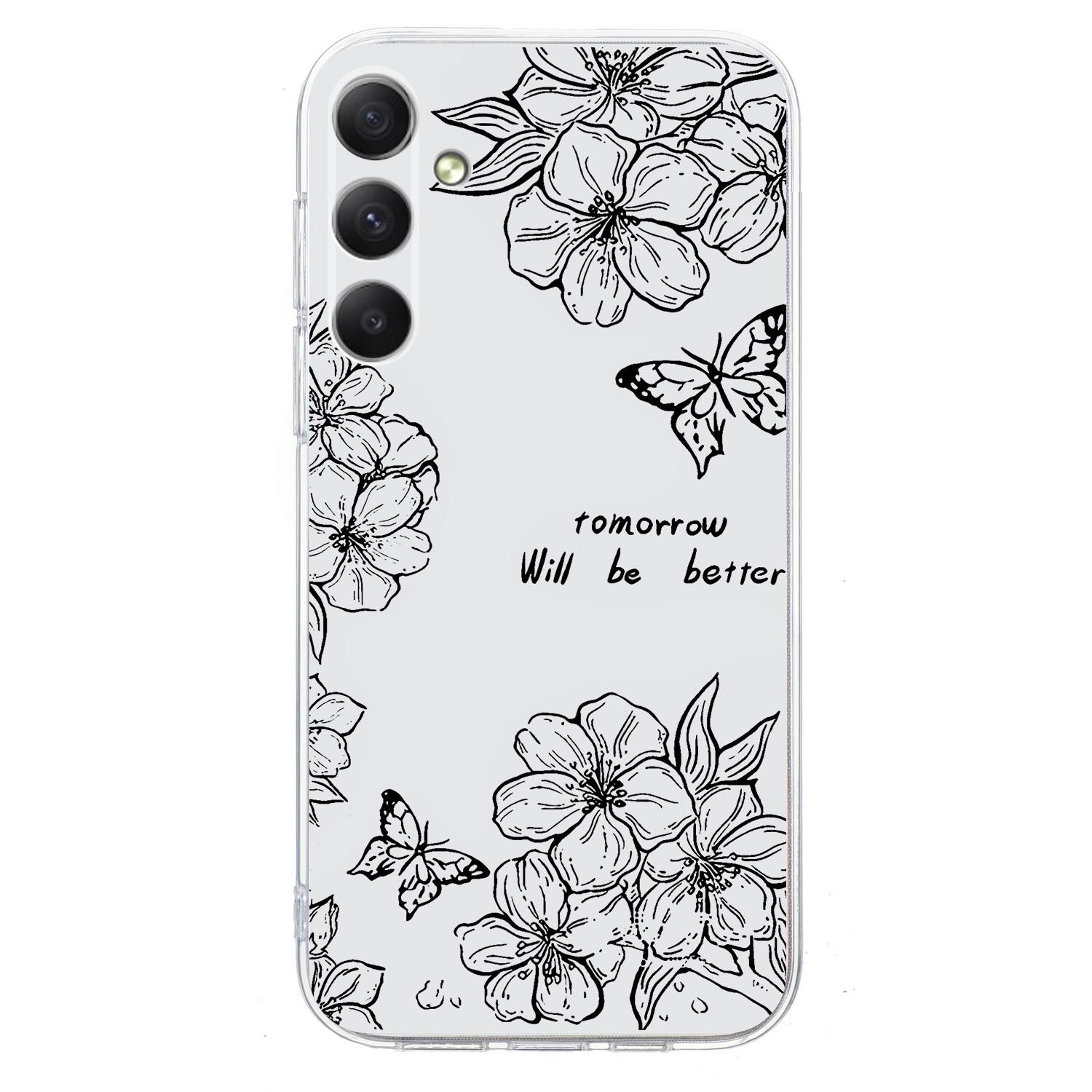 

For Samsung Galaxy A16 5G/4G Case Pattern Printing Shockproof Soft TPU Phone Cover E