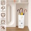 Metal Umbrella Holder Multipurpose Entryway Square Umbrella Stand Rack Container Holds 4-8 Long Umbrellas for Home Office Decor