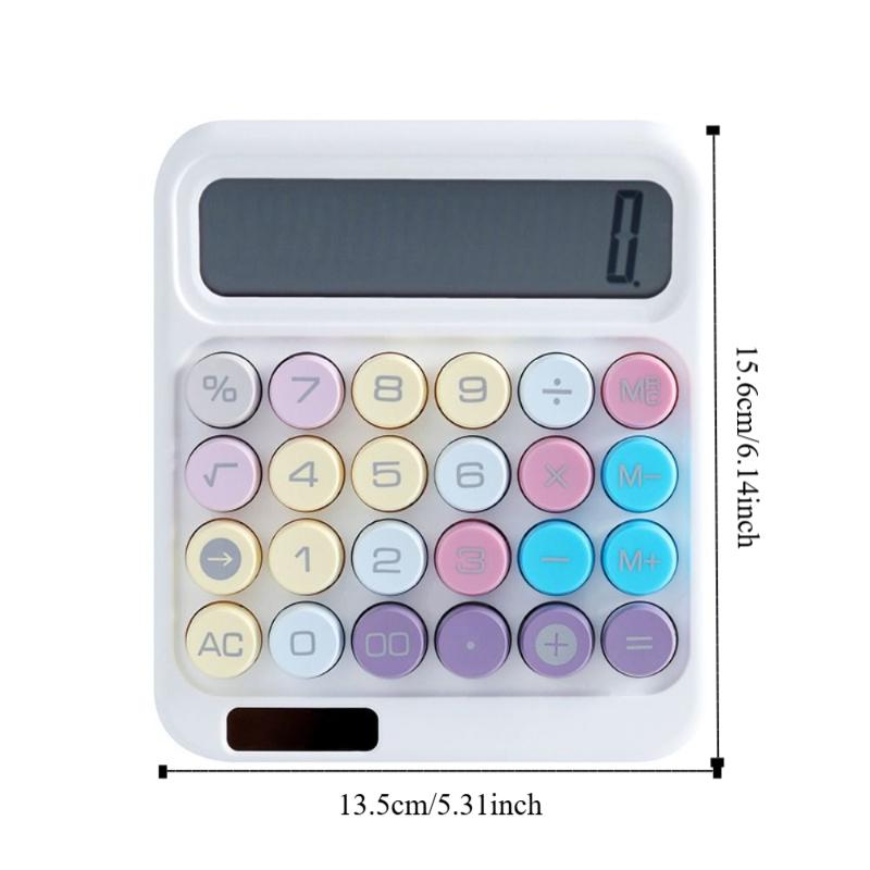 High Sensitivity Button 12 Digit Calculator Candy Colored Calculator  Student Stationery