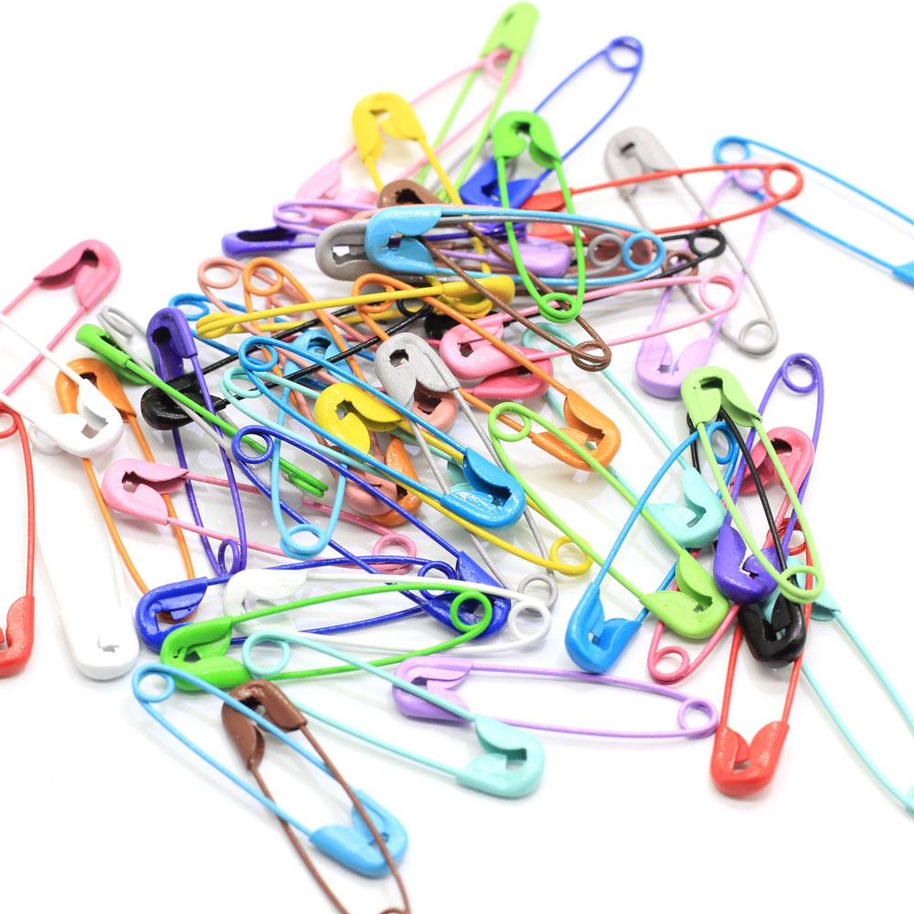 Colorful Safety Pins DIY Sewing Tools Accessory Plated Color Needles Large Safety Pin Small Brooch Apparel Accessories