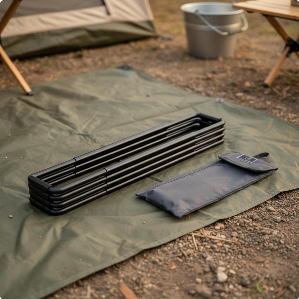Outdoor Water Bucket Stand Lightweight Foldable Chiller Compact Folding Ice Box Holder for