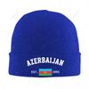 Knitted Hat Unisex Azerbaijan EST Independence Day For Unisex Women Boys Winter Autumn Beanie Cap Warm Bonnet