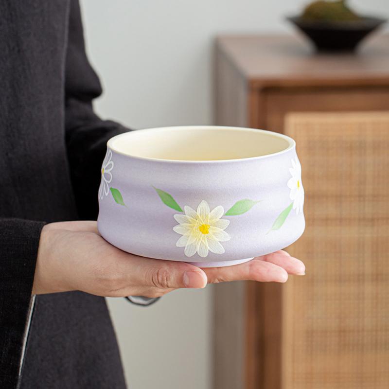 Matcha Hand Drawn Teaware Set Japanese Style Reusable Matcha Making with Ceramic Tea Bowl Tea Culture Gifts Accessories New