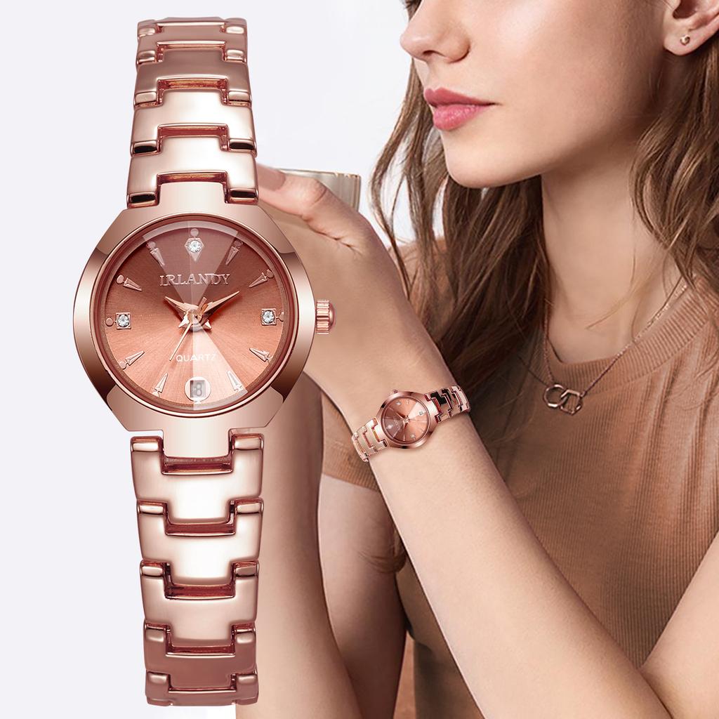 Luxus Damen Uhren Mode Kleines Zifferblatt Quarz Uhr Damen Kalender Armbanduhren Reloj Mujer