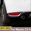 For Mazda CX-5 CX5 2017 2018    ABS Chrome Rear Back Fog Light Lamp Cover Trim Bumper Reflector Accessories