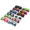  Fashion Square Women Gradient Sunglasses Leopard Shades Retro Men Clear Lens Glasses Frame UV400