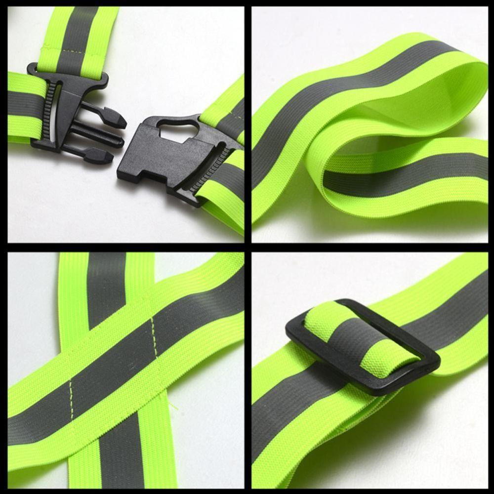 Cinturini Riflettenti Multicolore Giubbotto di Sicurezza Fascia Elastica Per Adulti Bambini