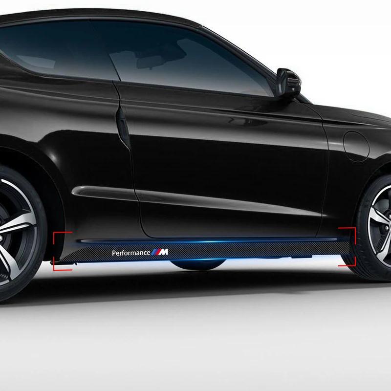 2 buc Prag lateral auto Fibră de carbon Autocolant de protecție caroserie Pentru BMW M F10 F07 E90 E60 F30 E89 E85 E92 X2 X3 X4 X5