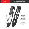Bicycle Wrench Set High Strength Multifunctional Portable Bicycle Tire Levers Ratchet Wrench Kit Bike Tire Prying Rod