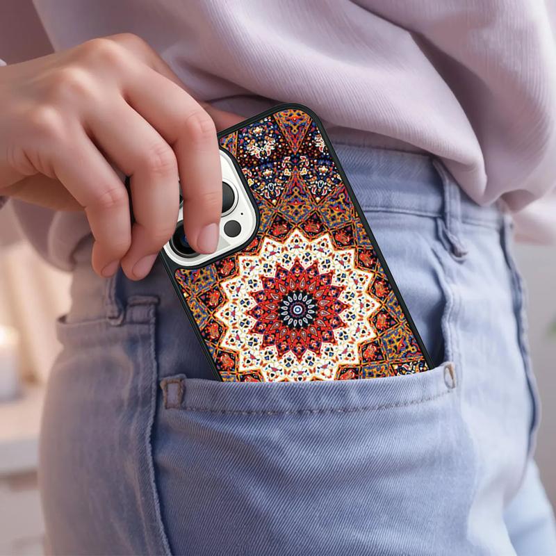Turquoise Mandala Phone Case For iPhone 17 Air 15 16e 14 13 Pro Max Coque 12 11 Pro Max PLUS cover