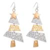 Christmas Tree Long Earrings For Women Alloy Party Carnival Fashion Stud Festival Jewelry