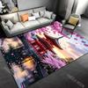 Cherry Blossoms, Red Tower Carpet for Living Room Bedroom Sofa Home Decor Rus Non-slip Floor Mat Luxury Gift Multiple Sizes