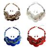 Elegant Shell Jewelry Set With Geometric Design Lightweight Sturdy For Daily Wear And Special Occasions Multiple Color Options