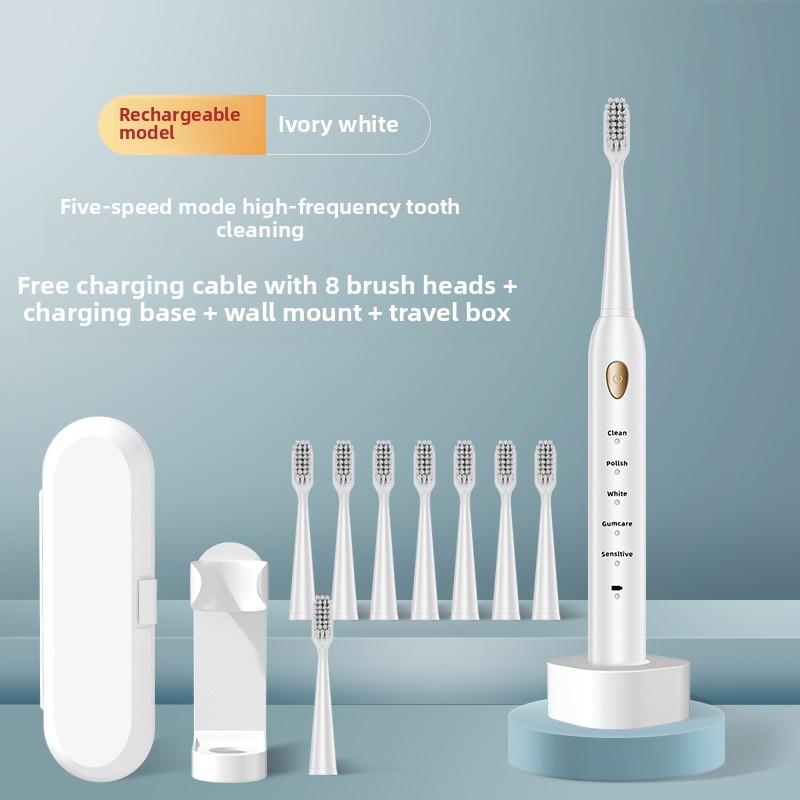 

Зубная щетка с мягкой щетиной, очистка зубов, аккумуляторная, полностью автоматическая, универсальная электрическая зубная щетка для взрослых и детей, ультразвуковая.