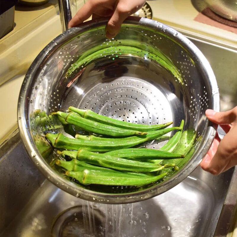 HPMILY Stainless Steel Kitchen Draining Basket