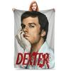 Dexter Morgan Blanket Flannel All Season Movies Multi-function Ultra-Soft Throw Blanket for Home Travel Bedspread