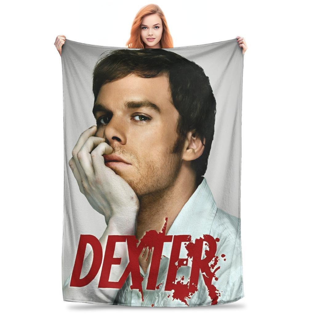 Dexter Morgan Blankets Velvet Air Conditioning Blood Never Lies Multifunction Ultra-Soft Throw Blanket Bedding Car Bedspread