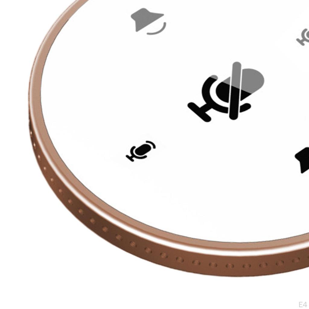 Conference Microphone, Portable USB Computer Mic, 360° Omnidirectional PC Microphone for