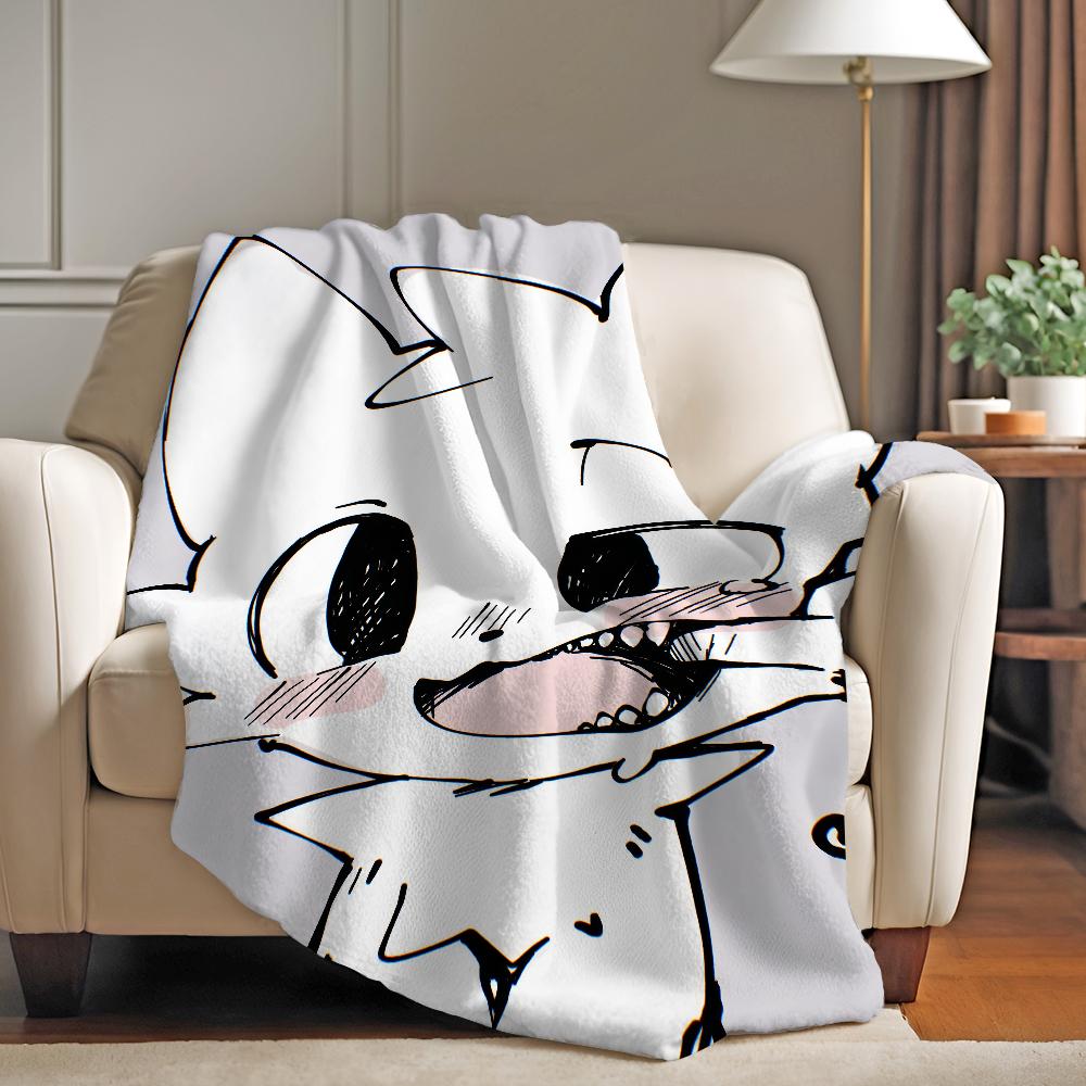 Boykisser Cat Meme Blanket Warm Soft Suitable For Bedroom Sofa Bed Living Room Office Travel Camping Gifts