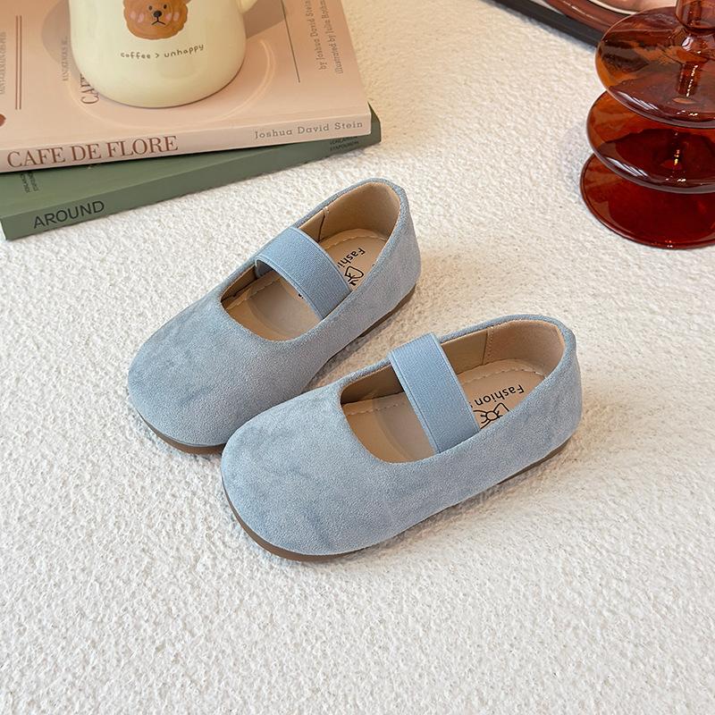 Girls Dance Performance Shoes Slip-on Kids Moccasins Soild Candy Color Ins Trendy 2025 New Girls Flat Shoes Soft Sole Round Toes