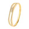 Gold light luxury diamond-encrusted sliding three diamond , European and American fashion, stainless steel  for girlfriends