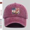 Pc American Flag and Floral Pattern Printed Baseball Cap Th Anniversary of American Independence Day Printed Decorative Hat