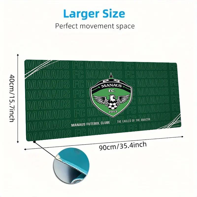 MANAUS FC Color Mouse Pad Large Gaming Table Cushion Non-slip Laptop Tablet Big Mousepad XXL Mat Mini PC Playmat With Lock edge