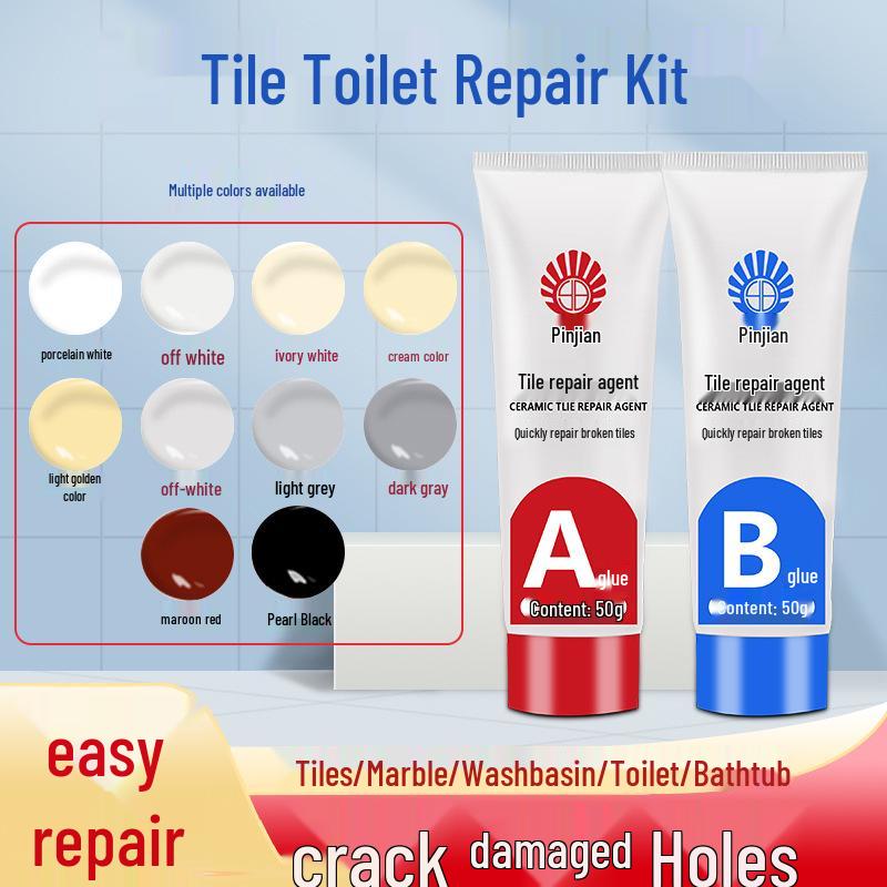 Quick-Dry Tile & Grout Repair Paste for Marble, Ceramic, and Sink Pits