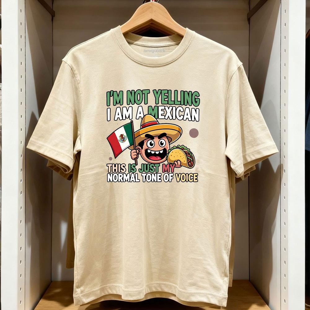 Funny Mexican Pride Mexican Flag and Taco Illustration TShirt Women Unisex Casual cotton printed t shirts Adult streetwear tops S