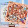 Supermarket Scene 3D Sticker Book PET Stacking Stickers New Pocket Sticker Book  DIY Activity