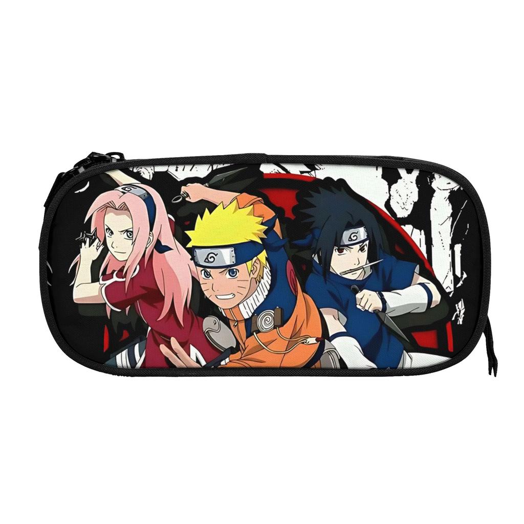 Custom Naruto anime comic Large Capacity Bags for Child  School Pencil Bag for Boys Gilrs Kids